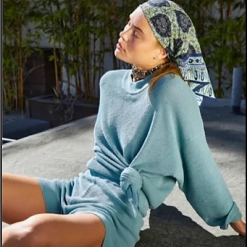 Free People Malibu Solid Surf beach set knitted (shorts)